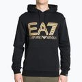 Férfi pulóver EA7 Emporio Armani Train Logo Series Oversize Logo Hoodie Coft black