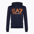 Férfi pulóver EA7 Emporio Armani Train Logo Series Oversize Logo Hoodie Coft navy blue 5