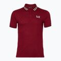 Férfi EA7 Emporio Armani Golf Pro Polo Pro Polo Check szürke ing