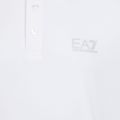 Férfi EA7 Emporio Armani Core Identity Polo ing fehér / ezüst logó 3