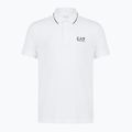Férfi EA7 Emporio Armani Core Identity Piqué póló póló fehér