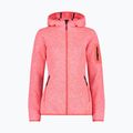 Női CMP Red Fluo/Bianco fleece melegítőfelső 3H19826/07CM