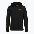 Férfi Emporio Armani EA7 Train Logo Series Extended Logo Hoodie fekete / arany