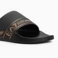 EA7 Emporio ArmaniWater Sports Tape flip-flop teljes fekete/arany színben 7