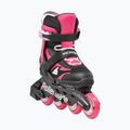 Gyerek görkorcsolya védőfelszereléssel Rollerblade Microblade Combo Jr black/pink 2