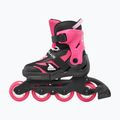 Gyerek görkorcsolya védőfelszereléssel Rollerblade Microblade Combo Jr black/pink 3