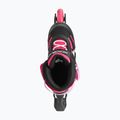 Gyerek görkorcsolya védőfelszereléssel Rollerblade Microblade Combo Jr black/pink 5