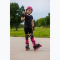 Gyerek görkorcsolya védőfelszereléssel Rollerblade Microblade Combo Jr black/pink 12