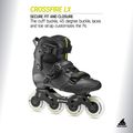 Férfi görkorcsolya Rollerblade Crossfire LX black/lime 8