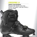 Férfi görkorcsolya Rollerblade Crossfire LX black/lime 10
