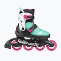 Rollerblade Microblade XT Jr gyermek görkorcsolya fekete/tengerzöld 3