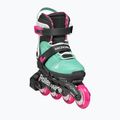 Rollerblade Microblade XT Jr gyermek görkorcsolya fekete/tengerzöld 5