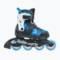 Rollerblade Microblade SL Jr gyermek görkorcsolya fekete/égszínkék 3