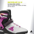 Női görkorcsolya Rollerblade Macroblade 84 W light grey/violet/orange 11