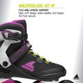 Női görkorcsolya Rollerblade Macroblade 80 W black/dark fuchsia 10