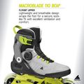 Férfi görkorcsolya Rollerblade Macroblade 110 Boa black/grey/lime 8