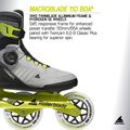 Férfi görkorcsolya Rollerblade Macroblade 110 Boa black/grey/lime 9