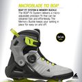 Férfi görkorcsolya Rollerblade Macroblade 110 Boa black/grey/lime 10