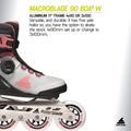 Női görkorcsolya Rollerblade Macroblade 90 Boa W grey/amethyst rose 9