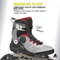 Férfi görkorcsolya Rollerblade Macroblade 90 Boa black/grey/red 8