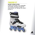 Görgők Rollerblade Twister Xt grey pearl/periwinkle 8