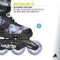 Gyerek görkorcsolya Rollerblade Microblade SL Jr black/lavender/light blue 9