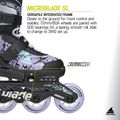 Gyerek görkorcsolya Rollerblade Microblade SL Jr black/lavender/light blue 10