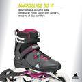 Női görkorcsolya Rollerblade Macroblade 90 W black/burgundy/ocean green 8