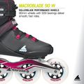 Női görkorcsolya Rollerblade Macroblade 90 W black/burgundy/ocean green 9
