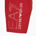 Férfi EA7 Emporio Armani úszónadrág túlméretezett logóval lovas piros / ezüst 3