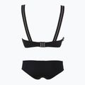 Női kétrészes fürdőruha EA7 Emporio Armani Logo Tape Bikini felső fekete 2