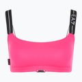 Női kétrészes fürdőruha EA7 Emporio Armani Logo Tape Bikini Top neon rózsaszínű 3