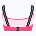 Női kétrészes fürdőruha EA7 Emporio Armani Logo Tape Bikini Top neon rózsaszínű 4