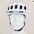 Kerékpáros sisak POC Axion Race MIPS hydrogen white/uranium black matt 12