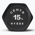 Súlyzó Centr Urethane Dumbbell Centr x Hyrox 15 kg black 3