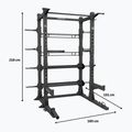 Edzőketrec Centr Perform Series Half Rack Complete Package Centr x Hyrox black 9