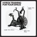 Légpárnás kerékpár Centr Air Bike Perform Series Centr x Hyrox black 8