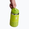 Hydro Flask széles szájú, szalmaszíves fedéllel és bakanccsal 355 ml-es termálpalack zöld W12BSWBB318 3