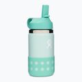 Hydro Flask széles szájú, szalmaszíves fedéllel és bakanccsal ellátott 355 ml-es termikus palack Dew W12BSWBB441 2