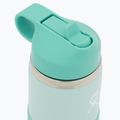 Hydro Flask széles szájú, szalmaszíves fedéllel és bakanccsal ellátott 355 ml-es termikus palack Dew W12BSWBB441 3