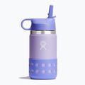 Hydro Flask széles szájú szalmaszíves fedél és bakancs 355 ml-es termikus palack lila W12BSWBB519