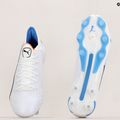 PUMA King Ultimate FG/AG férfi futballcipő puma fehér/puma fekete/kék csillogás/ultranarancs 19