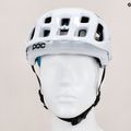Kerékpáros sisak POC Tectal Race SPIN hydrogen white/uranium black 10