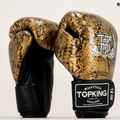 Top King Muay Thai Super Star Air Snake fekete/arany bokszkesztyűk 6