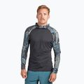 Férfi Dakine Hd Snug Fit Rashguard úszópóló kapucnis póló fekete/szürke DKA363M0004
