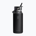 Termosz Hydro Flask Wide Flex Straw 946 ml black