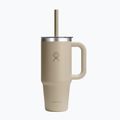 Bögre Hydro Flask Travel Tumbler Clear Lid 710 ml oat