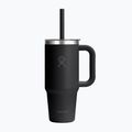 Bögre Hydro Flask Travel Tumbler Clear Lid 710 ml black