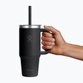 Bögre Hydro Flask Travel Tumbler Clear Lid 710 ml black 5