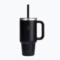 Termoszbögre Hydro Flask Travel Tumbler Clear Lid black